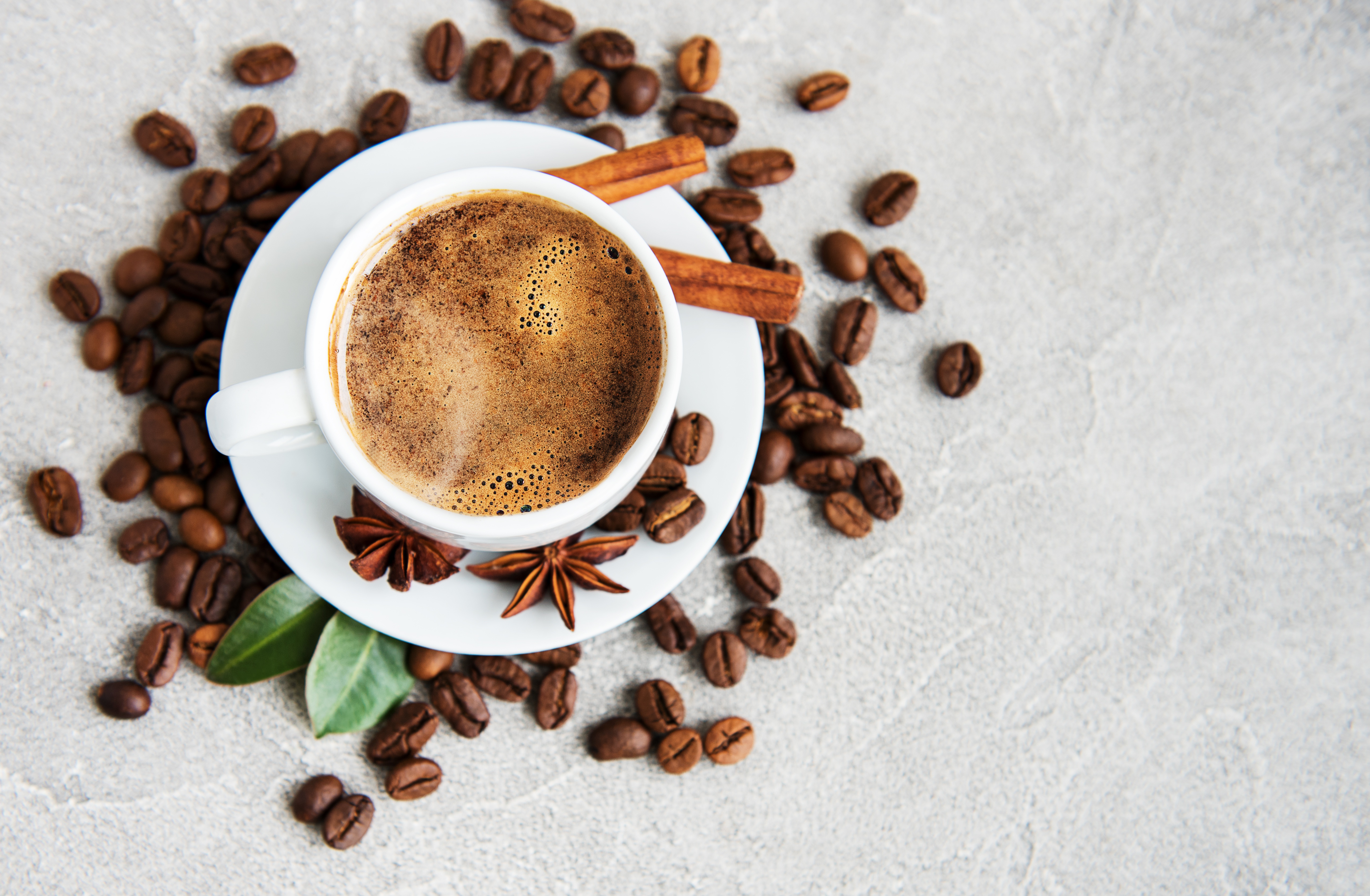 Black Cup of Coffee, Ground Coffee, Mill, Bowl Stock Photo - Image of menu, prod