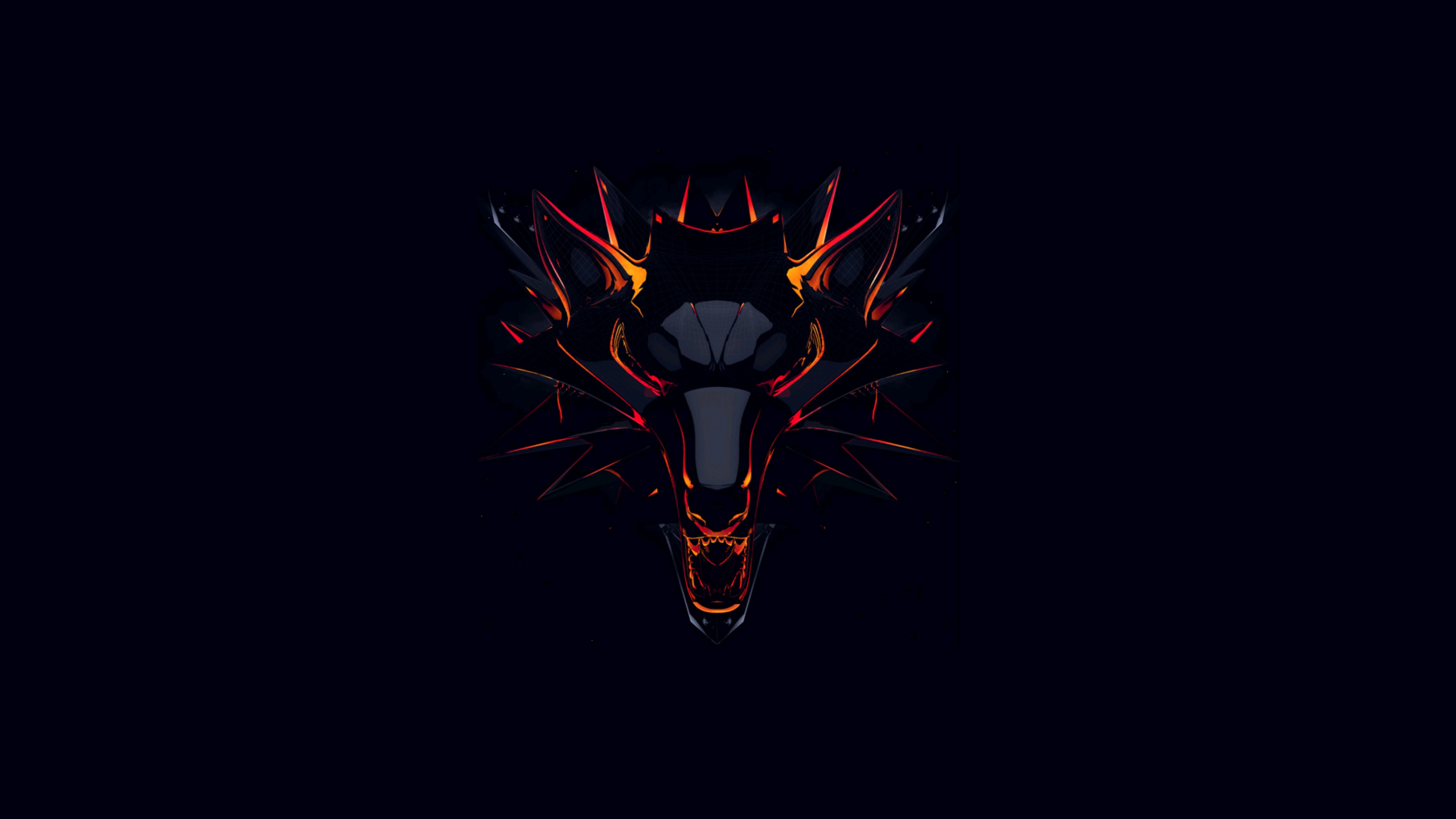 Đây là logo của trò chơi máy tính The Witcher trên nền đen desktop. Sự phối hợp đặc biệt giữa logo và nền đen sẽ tạo nên một bầu không khí đầy lạnh lẽo và khó quên. Hãy xem hình ảnh để trải nghiệm những cảm xúc này!
