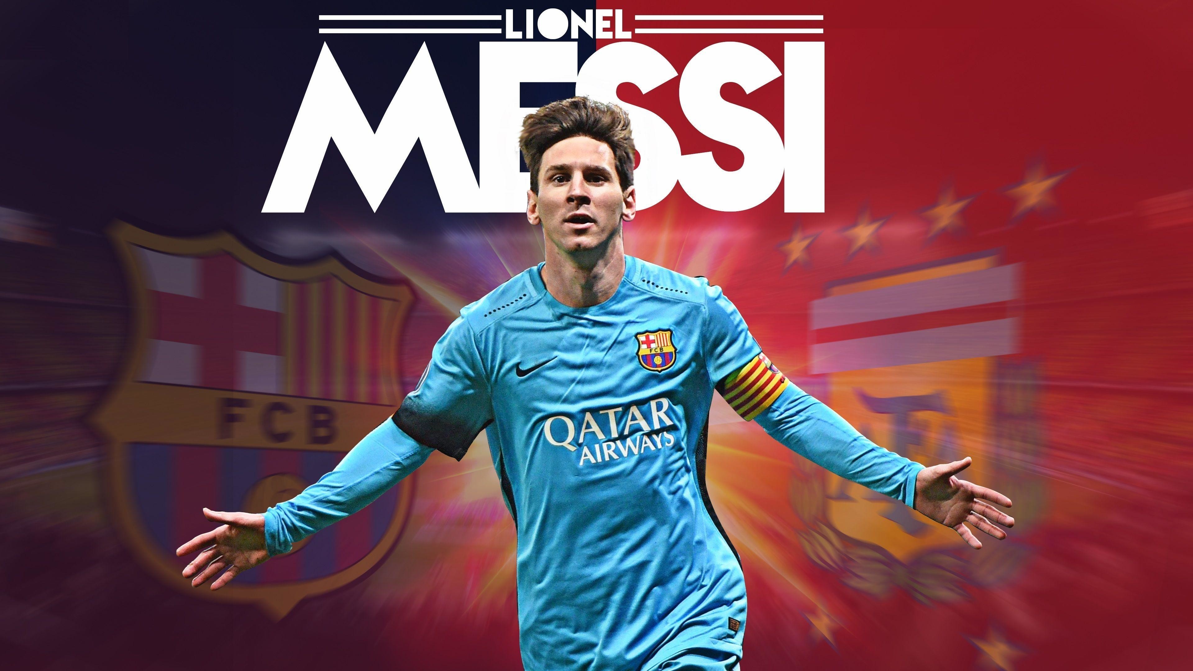 Football player Lionel Messi in blue on the pitch Desktop wallpapers  1920x1200