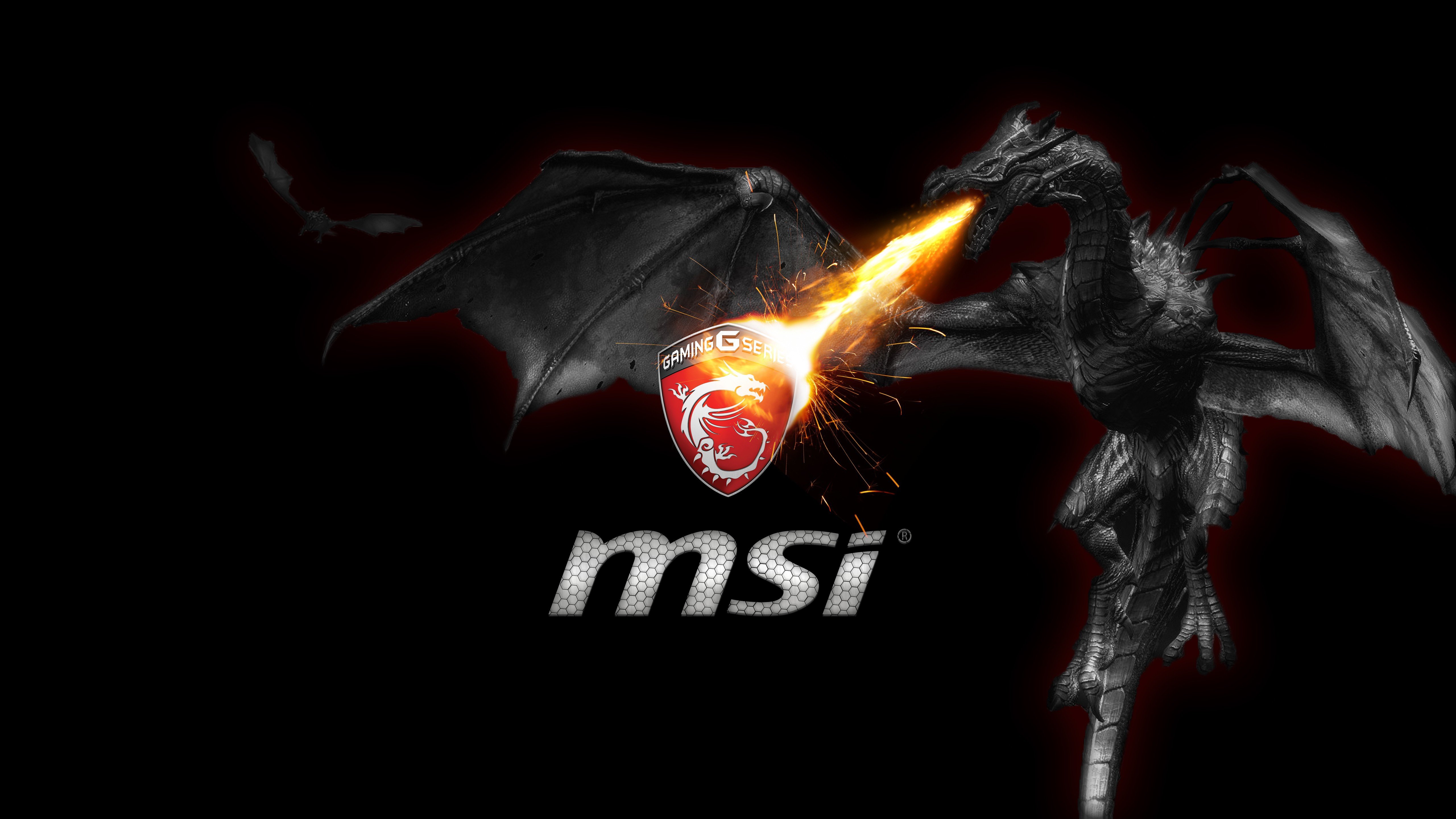 Zastaki.com - Дракон логотип MSI G Series MSI Gaming