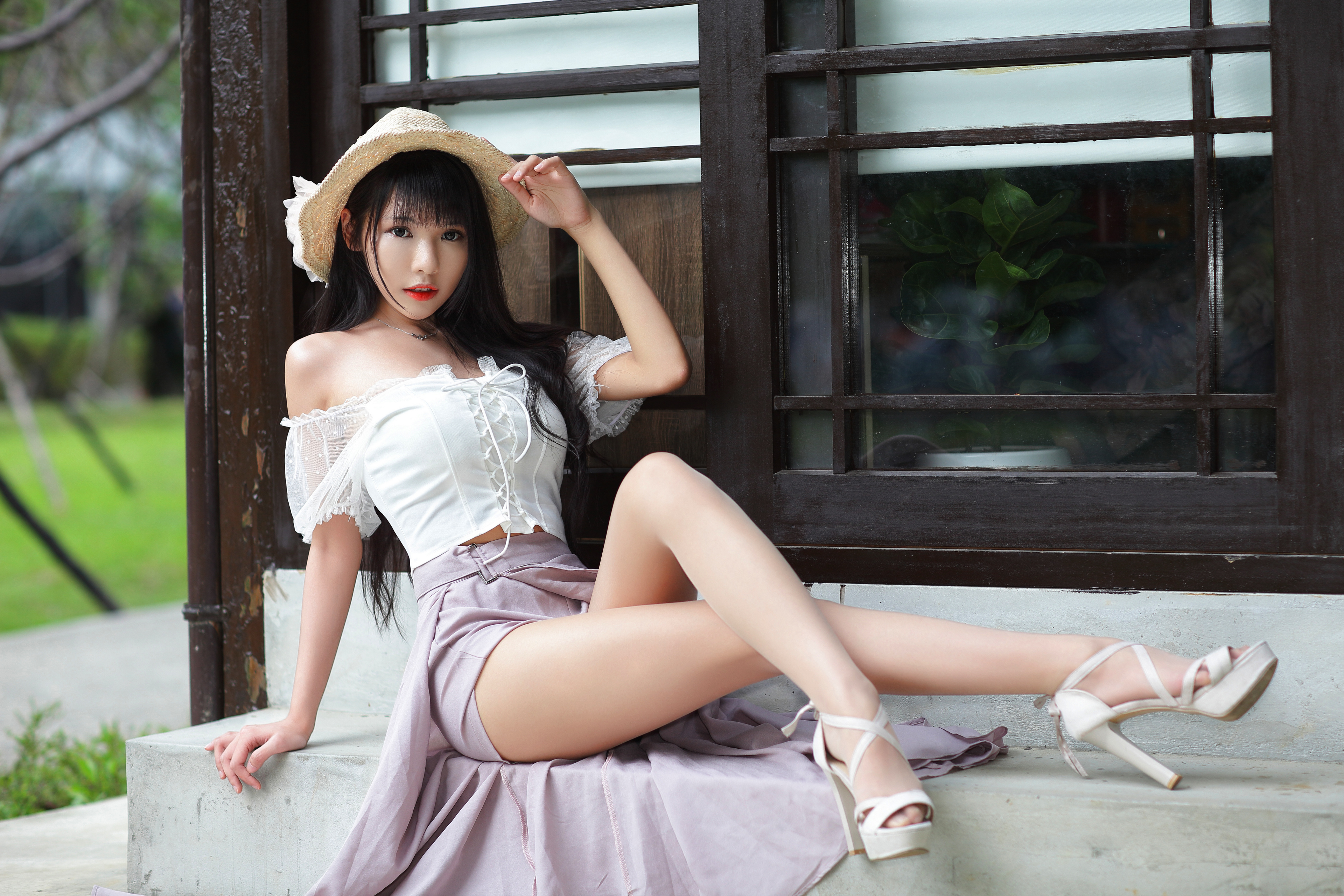 Legged asians long Cute Women