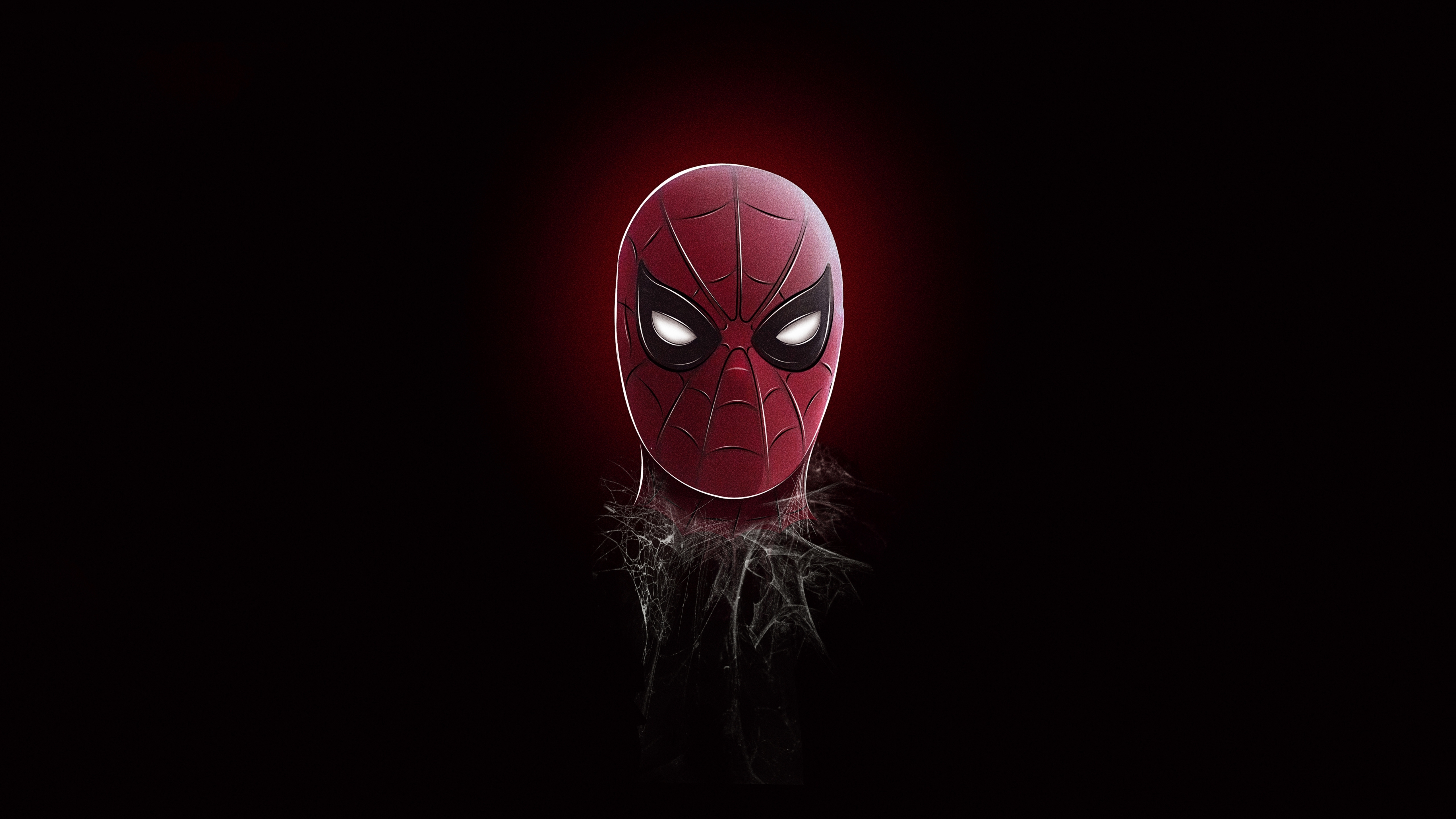 Spiderman mask on black background Desktop wallpapers 640x480