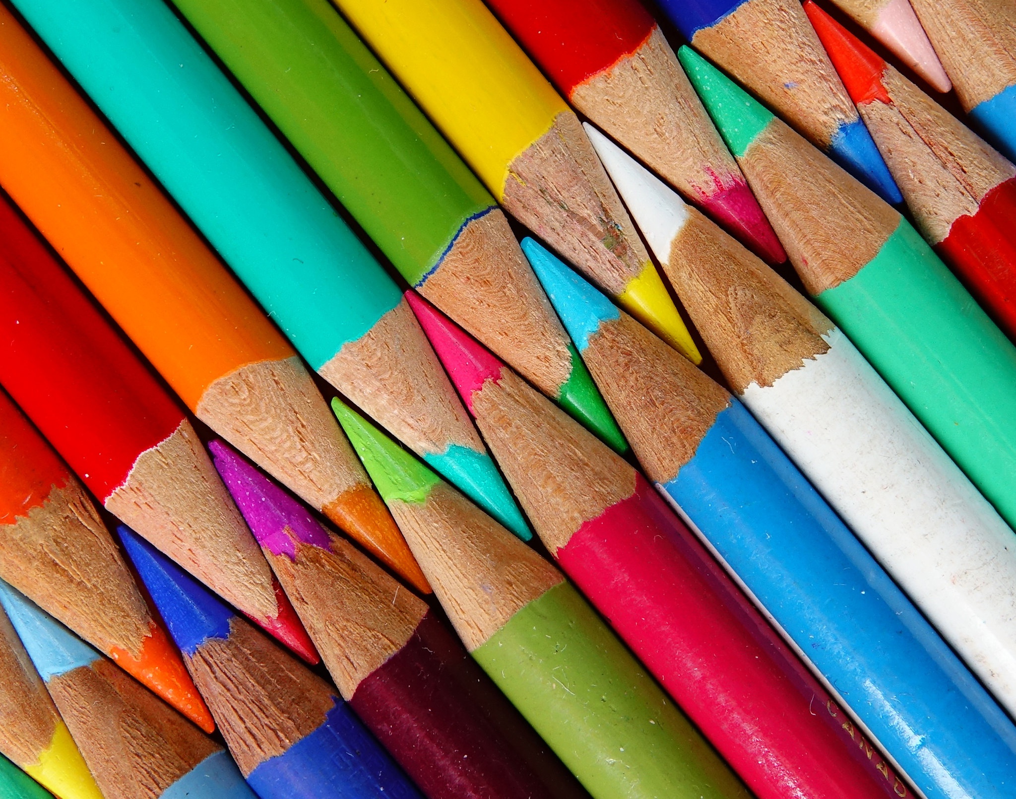 Zastaki.com - Разноцветные заточенные карандаши